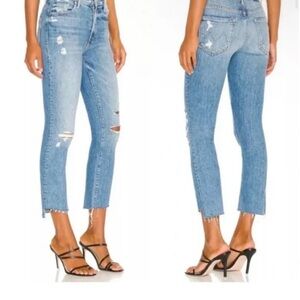 MOTHER Blue Ankle & Cropped Jeans